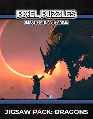 Купить Pixel Puzzles Illustrations & Anime - Jigsaw Pack: Dragons