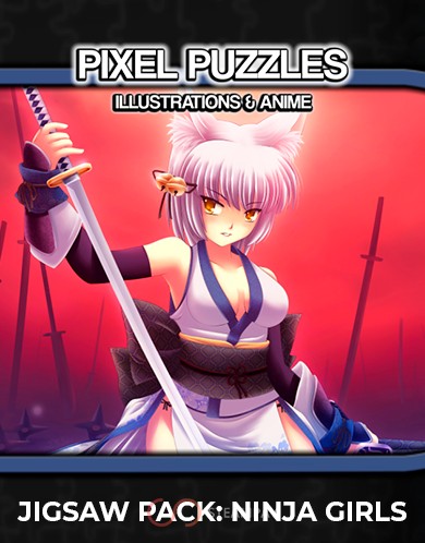 Купить Pixel Puzzles Illustrations & Anime - Jigsaw Pack: Ninja Girls